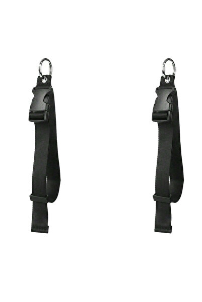 choice2 2pcs Black Portable Anti-Theft Luggage Strap Durable Outdoor Buckle M...
