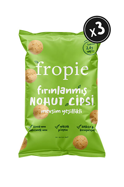 FROPİE Fropie Fırınlanmış Nohut Cipsi Mevsim Yeşillikli x3