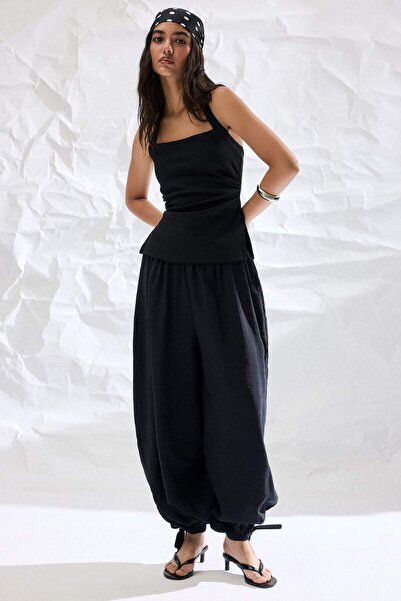 DeFacto Balloon Fit Elastic Waist Modal Trousers H3128Ax26Sm