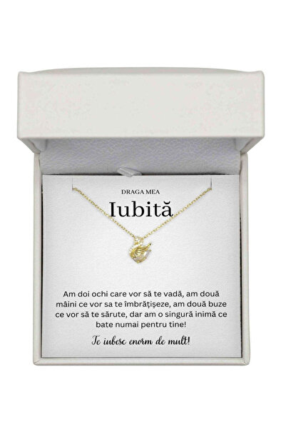 The Jewel Heart Colier Lebăda cu pandantiv lebădă pentru iubită de Ziua Ei, c...