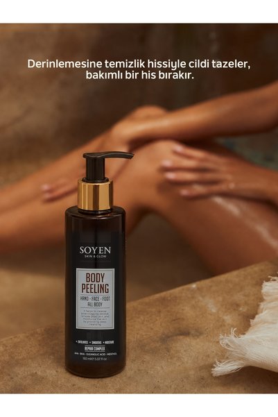 SOYEN Body Peeling Cream – Purifying and Renewing Care with Aha Effective Peeling (150 ml)