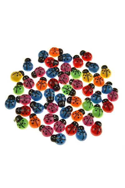BAMI NETWORK Autocolante Buburuze Decorative Lemn 1.5cm Proiecte DIY