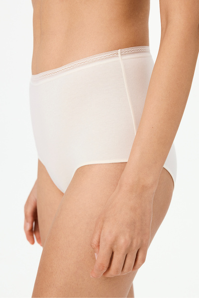 Penti Ecru Easy Cotton Slip-Höschen mit hoher Taille