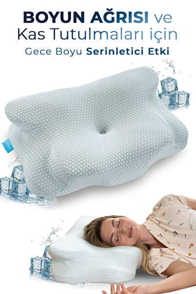 Softlife NOVA ICE Pernă răcoritoare Visco Cool, Pernă ergonomică din spumă cu...