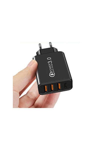 Choice EU Plug Black 20W USB Charger QC 3.0 Type C PD Fast Charge For iPhone ...