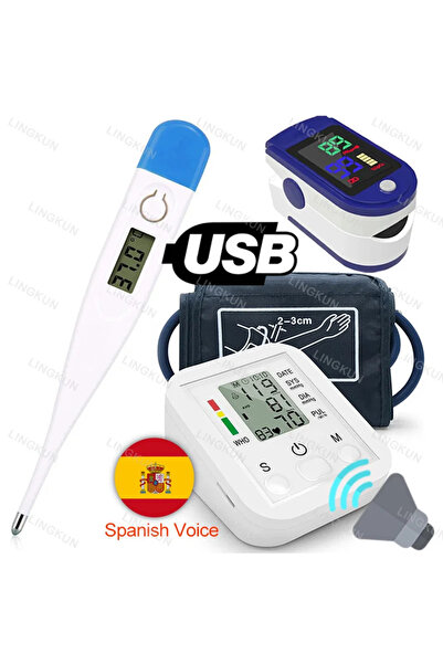 Choice3 Spanish Voice Set 3 Spanish Voice Arm Automatic Blood Pressure Monito...