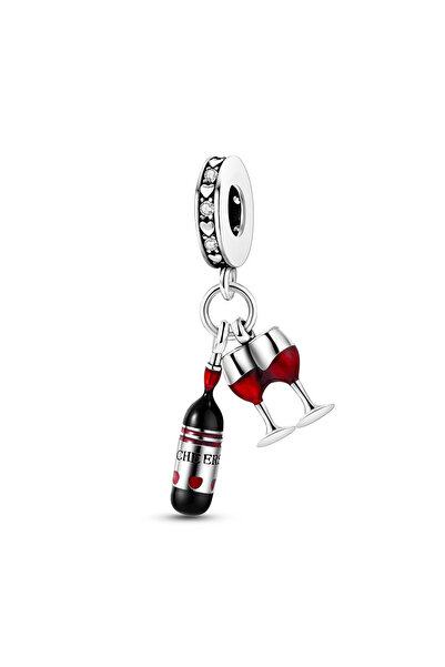 Choice KTC699 925 Silver Lipstick High Heels Charms For Lady Pendant Fit Orig...