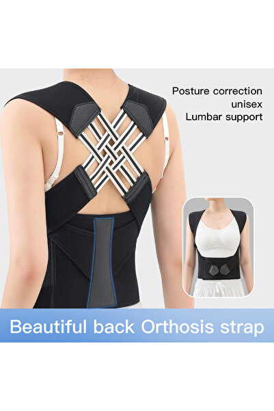Choice4 مقاس XL (170-180 سم، 67-87 كجم) - أسود - مشد تقويم الظهر للنساء - مرن...