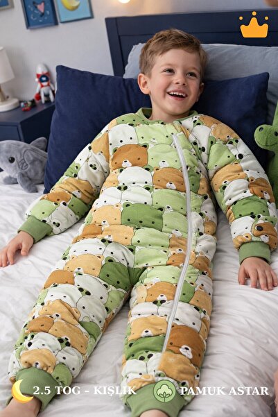 Babyhola Winter Children's Sleeping Bag Cotton Lined 2.5 Tog Thick Fiber Fill...