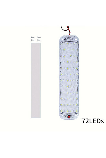 Choice 6500K 72LEDs 1pc 12V-80V Car Interior Led Light Bar White Light Tube W...