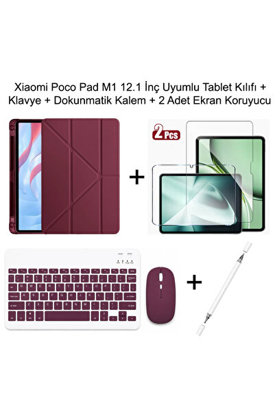 Yesnıce Xiaomi Poco Pad M1 12.1 İnç Uyumlu Standlı Kılıf Ve Dokunmatik Kalem ...