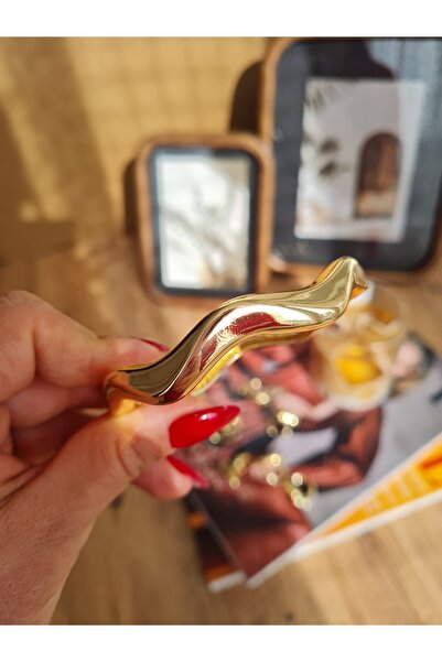 Fashion Jewellery Gold Dalga Formlu Kelepçe Bileklik – Özel Seri
