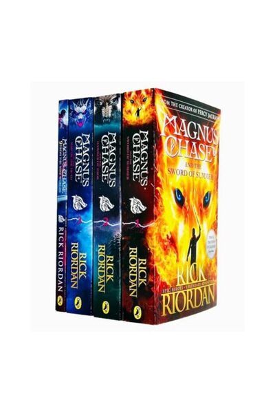 PENGUİN Magnus Chase and the Gods of Asgard 4 Books Collection Set de la Rick...