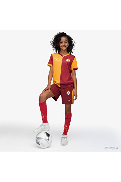 Puma شورت جالاتا سراي SK للأطفال باللون الأحمر