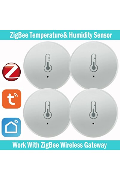 Choice 4PCS Tuya Zigbee Temperature And Humidity Sensor Voice Control Intelli...