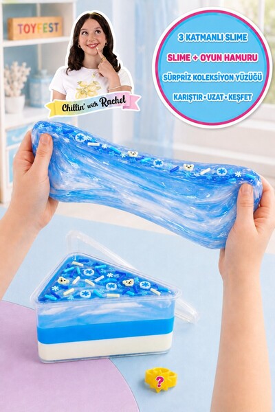 TOYFEST Jelly Cakes Iceberry Chill Squishy 3 Katmanlı Sıkmalık Sürpriz Yüzükl...