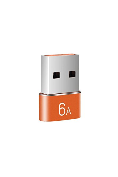 choice2 Orange USB to TypeC 6A USB To Type-C and TypeC to USB OTG Converter U...