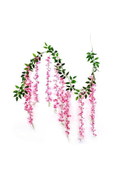 Choice pink 1 Piece of Wisteria Flower Hanging Artificial Wisteria Silk Flowe...