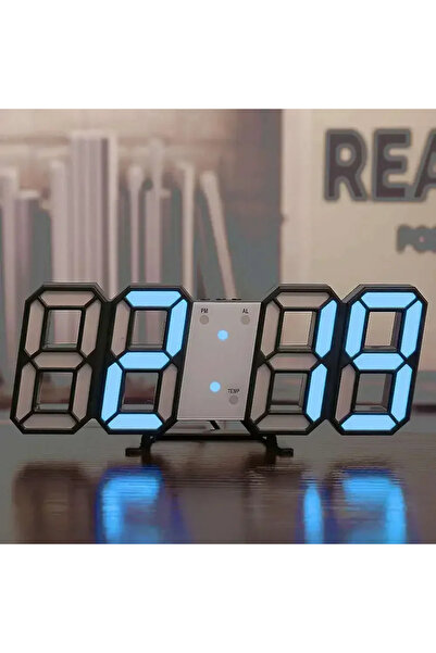 Choice4 05 3D LED Digital Clock Wall Decoration Glow Night Mode Decoration fo...