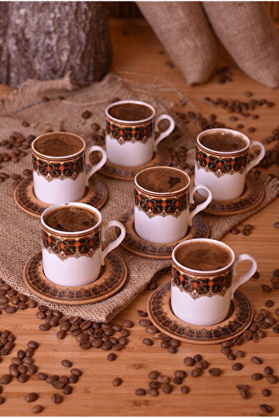 Bambum Fervia - 6 Kişilik Kahve Fincan Takımı Dar