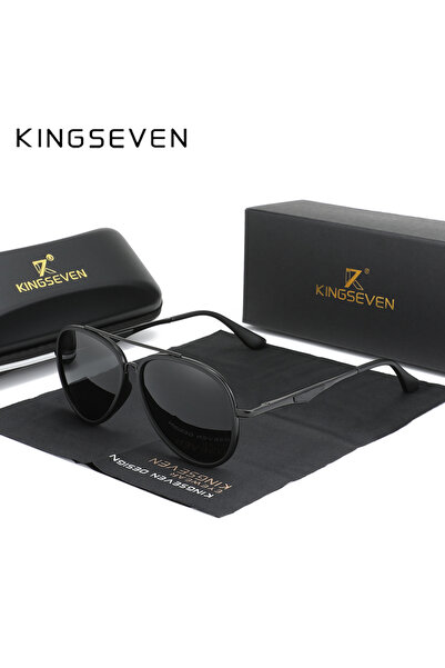 choice2 Original Black Gray KINGSEVEN 2024 Brand Classic Pilot Polarized Sung...