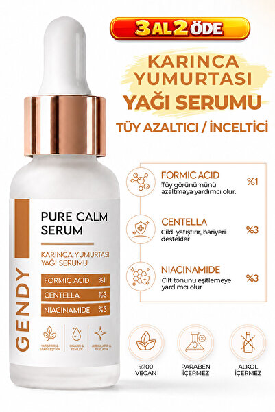 GENDY Ant Egg Oil Serum - Formic Acid 1%, Centella 3%, Niacinamide 3%, Aloe V...