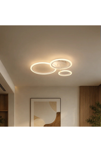 OEM Lustra LED cu telecomanda BETTY 41W, 3 Cercuri, lumina Rece/Calda/Neutra,...