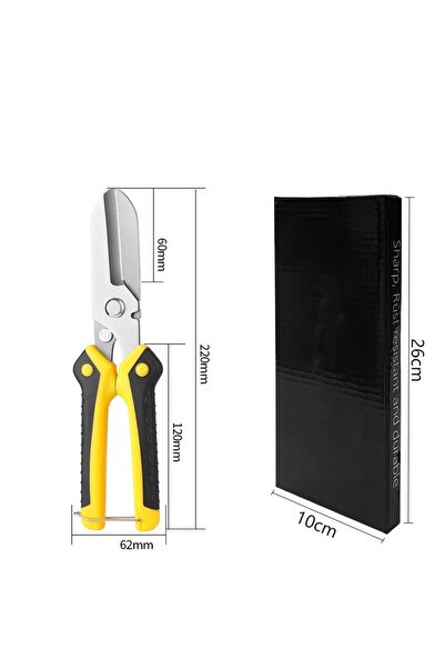 Choice1 Yellow Stainless Steel Industrial Scissors Iron Sheets Iron Wire Scis...