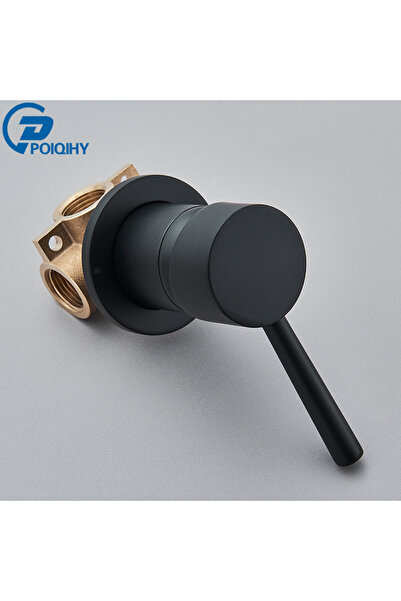 Choice Matte Black Brass Mixer Tap Bathroom Water Faucets Shower Diverter Val...