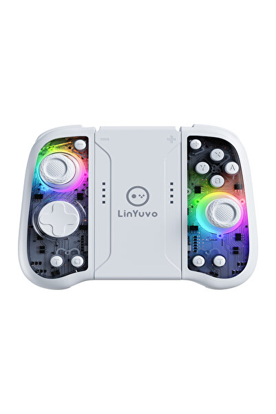 Choice وحدة تحكم لاسلكية رمادية من LInYuvo لجهاز Switch مع عصا تحكم Hall Rock...