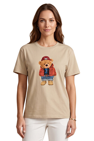 DK DAKSEL Teddy Bear με παντελόνι τζιν με τύπωμα oversized Μπλουζάκι Unisex R...
