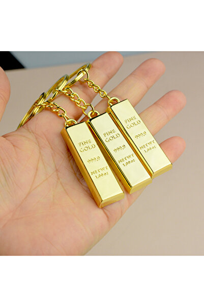 Choice 6 cm 3pcs Gold Bar Keychains, Solid Gold Blocks, Simulated Gold Bricks...