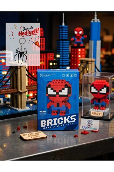 Genel Markalar Süper Kahraman UbinShop 3D Yapı Blok Oyuncağı