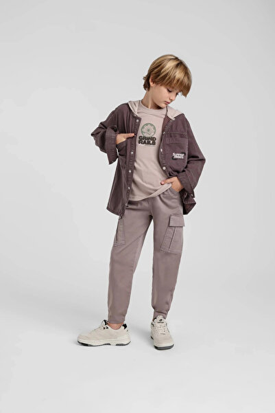HAUSEkids 5-14 Years Old Liam Drake Boys' Trousers-Stone