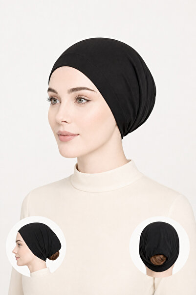 Ramellia Black Tube Bonnet – Comfortable and Non-Slip Design, Shawl Sea Bonne...