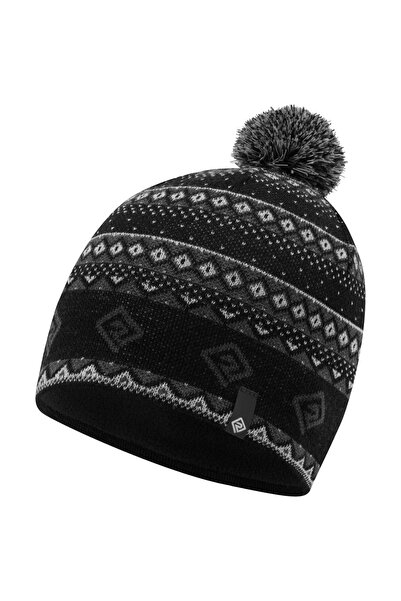 Ronhill Căciulă de iarnă cu pompon FW 2025-Negru/Gri-Mărime unică