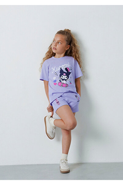 Mavi Kuromi Printed Purple T-Shirt Loose Fit / Comfortable Loose Cut 7610457-...