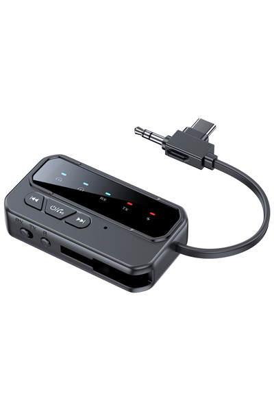 Choice black Bluetooth 5.4 Transmitter Receiver Supports to 2 Headphones/ipho...