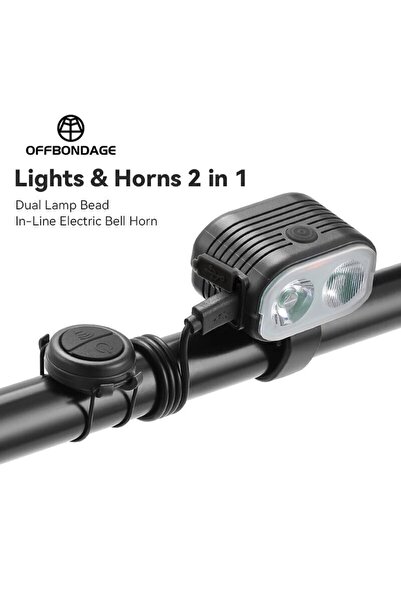 Choice light hornsTWO OFFBONDAGE Bicycle Headlight Horn 2-In-1 Bike Near And ...