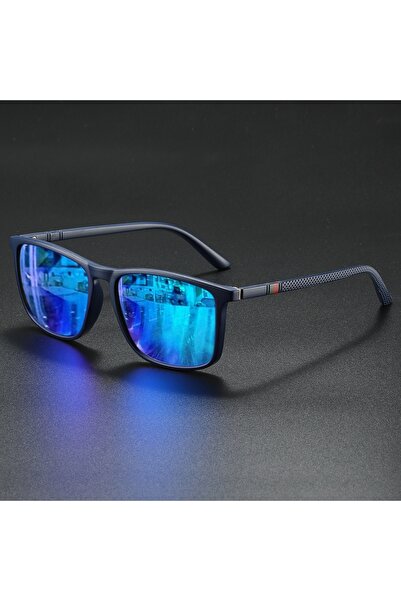 Choice4 C6-blue mirror Classic Fashion Square Sunglasses - Lightweight Frame ...
