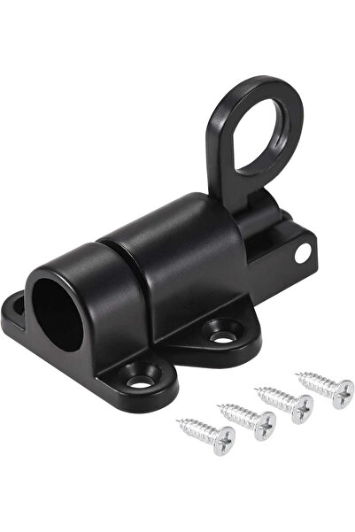 Choice Black Automatic Aluminum Alloy Spring Latch,Self-Closing Barrel Bolt,D...