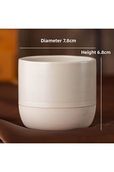 Choice 100-200ml 200ml beige Vintage Coffee Mug 100ml 170ml 200ml ceramics Te...