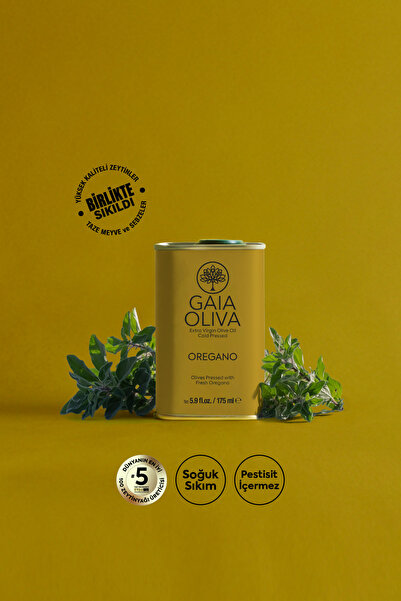 Gaia Oliva Dağ Kekiği Çeşnili 175 ml Natürel Sızma Zeytinyağı (Yeni Hasat)