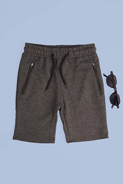 Fulla Moda Belt-Tied Pocket Zippered Boys' Capri Pants