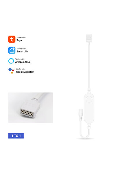 Choice 12-24V 4Pin Single Tuya WiFi RGB Controller 12-24V Dimmer Smart Life C...