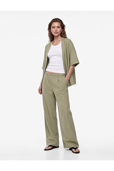 Koton Short Wide Sleeve Viscose Kimono