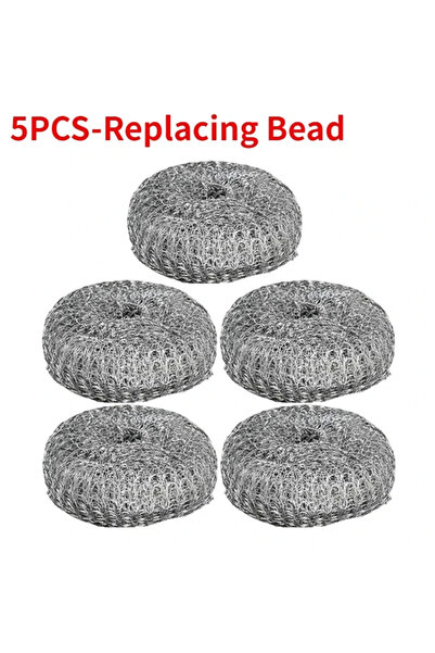 Choice1 5PCS-Replacing Bead 1-10PCS Stainless Steel Pot Brush with Handle Hea...