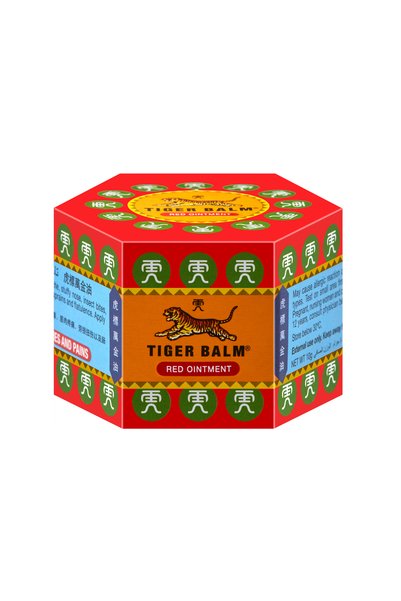 Tiger Balm Red Ointment 10g | For Effective Relief From Joint Pain, Back Pain, Body Pain, Knee Pain, Muscular Aches & Sprains | Pack of 12