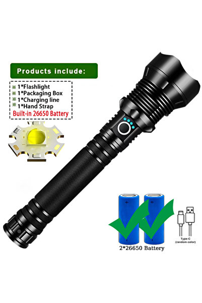 Choice Metal body-26650 High Power LED Flashlight Super Bright Lantern Zoom T...