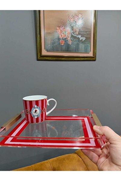 innossa pleksi dekorasyon Single Person Pıp Studio Flat Handle 6 mm Plexi Tray